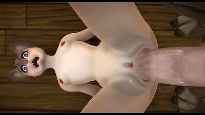 犀牛和猫 yiffalicious 性交